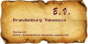Brandenburg Vanessza névjegykártya